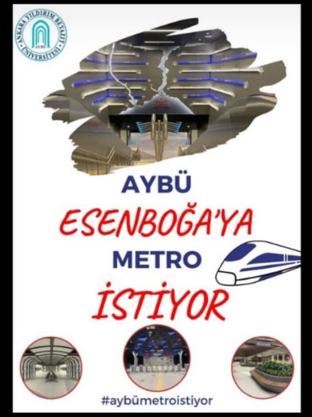 AYBÜ ESENBOĞA'YA METRO İSTİYOR