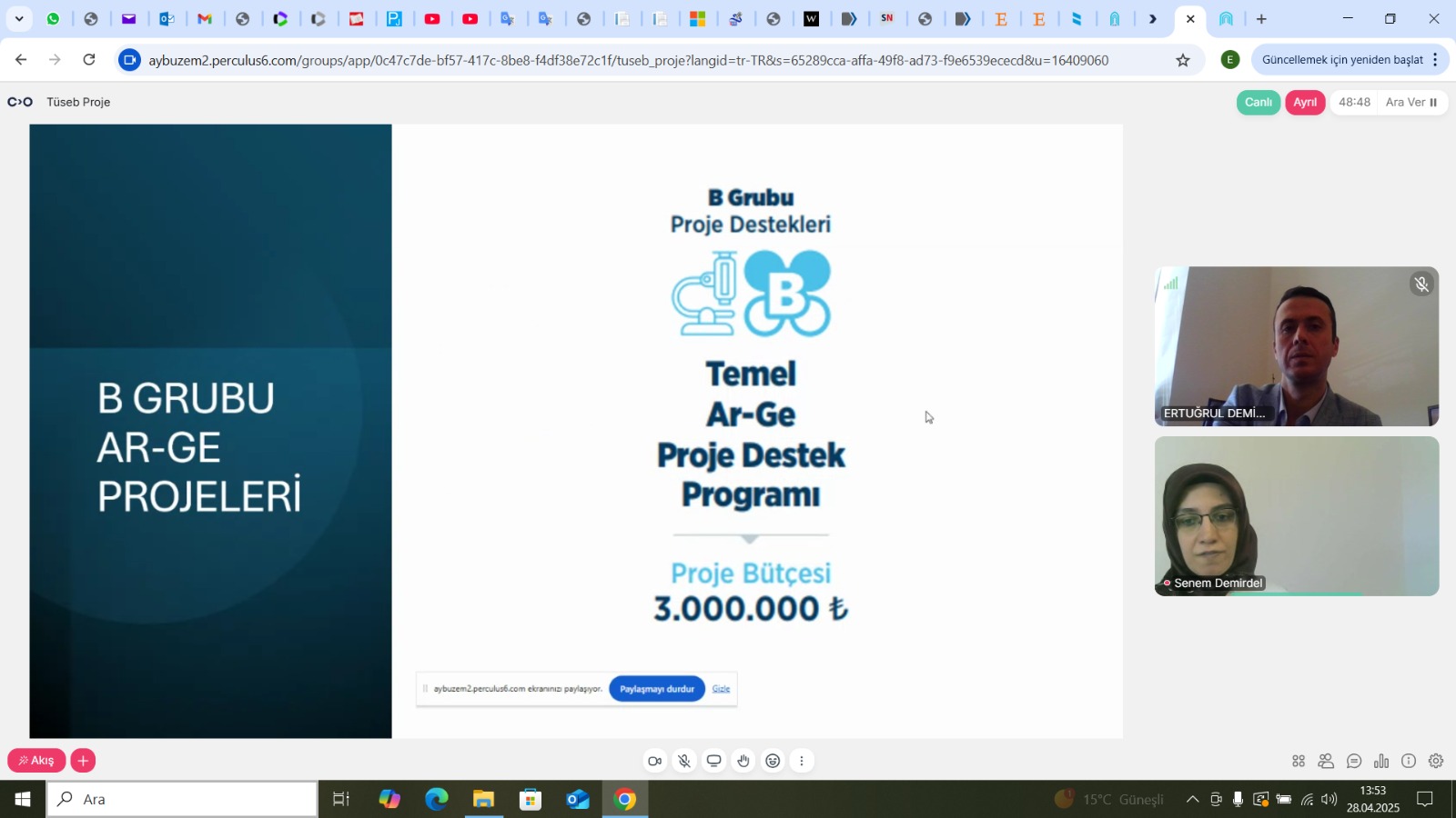 Dekanlığımız tarafından düzenlenen Proje Yazma Eğitimlerinin dördüncüsü olan "TÜSEB B Grubu Ar-Ge Projeleri" eğitimi gerçekleştirilmiştir.