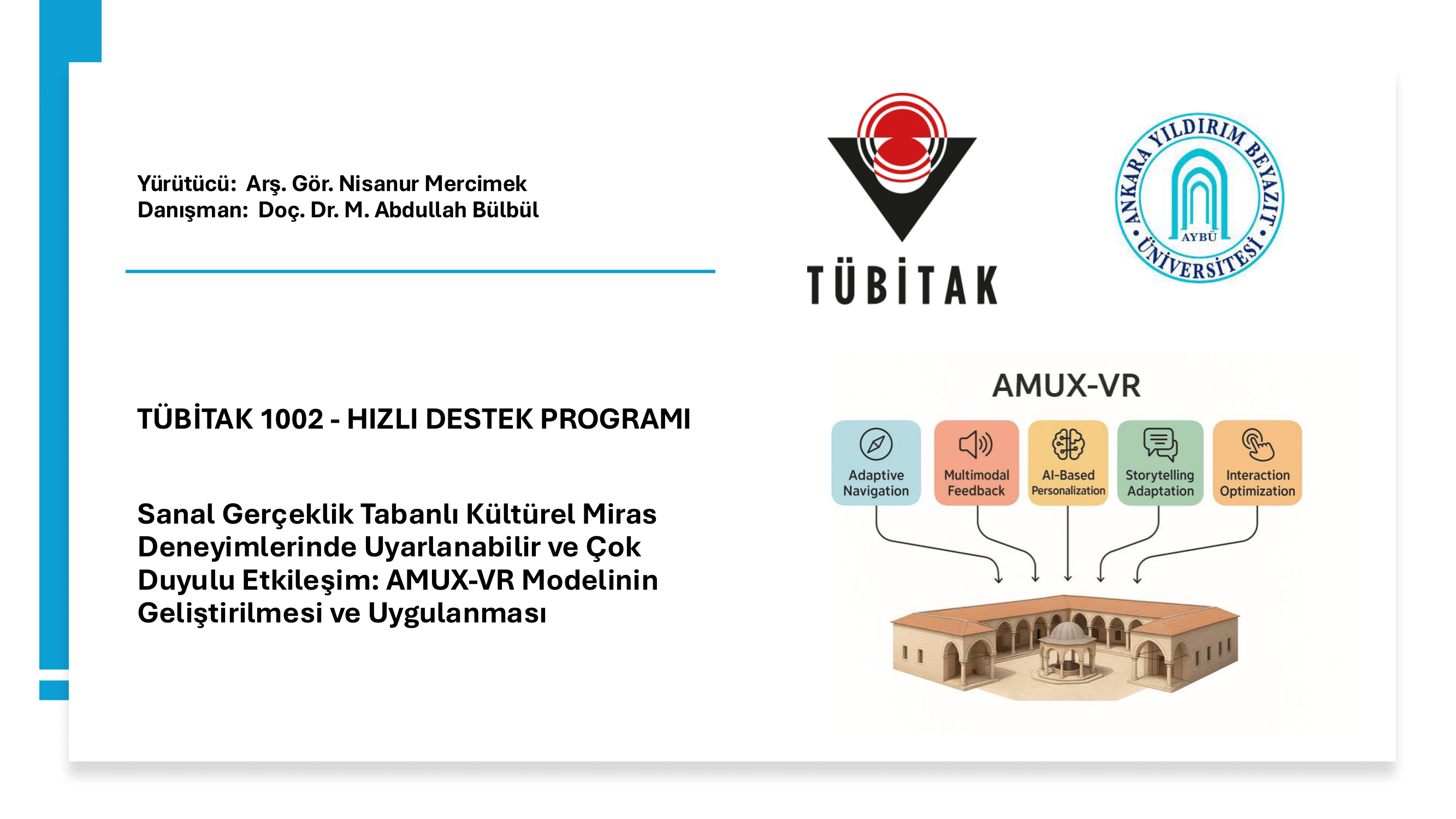 Üniversitemiz Araştırma Görevlisi Nisanur Mercimek'in Yürütücülüğünü Üstlendiği ve Doç. Dr. M. Abdullah Bülbül'ün Danışmanlığında Hazırlanan Proje, Bilimsel Değerlendirme Sonucunda Kabul Edildi