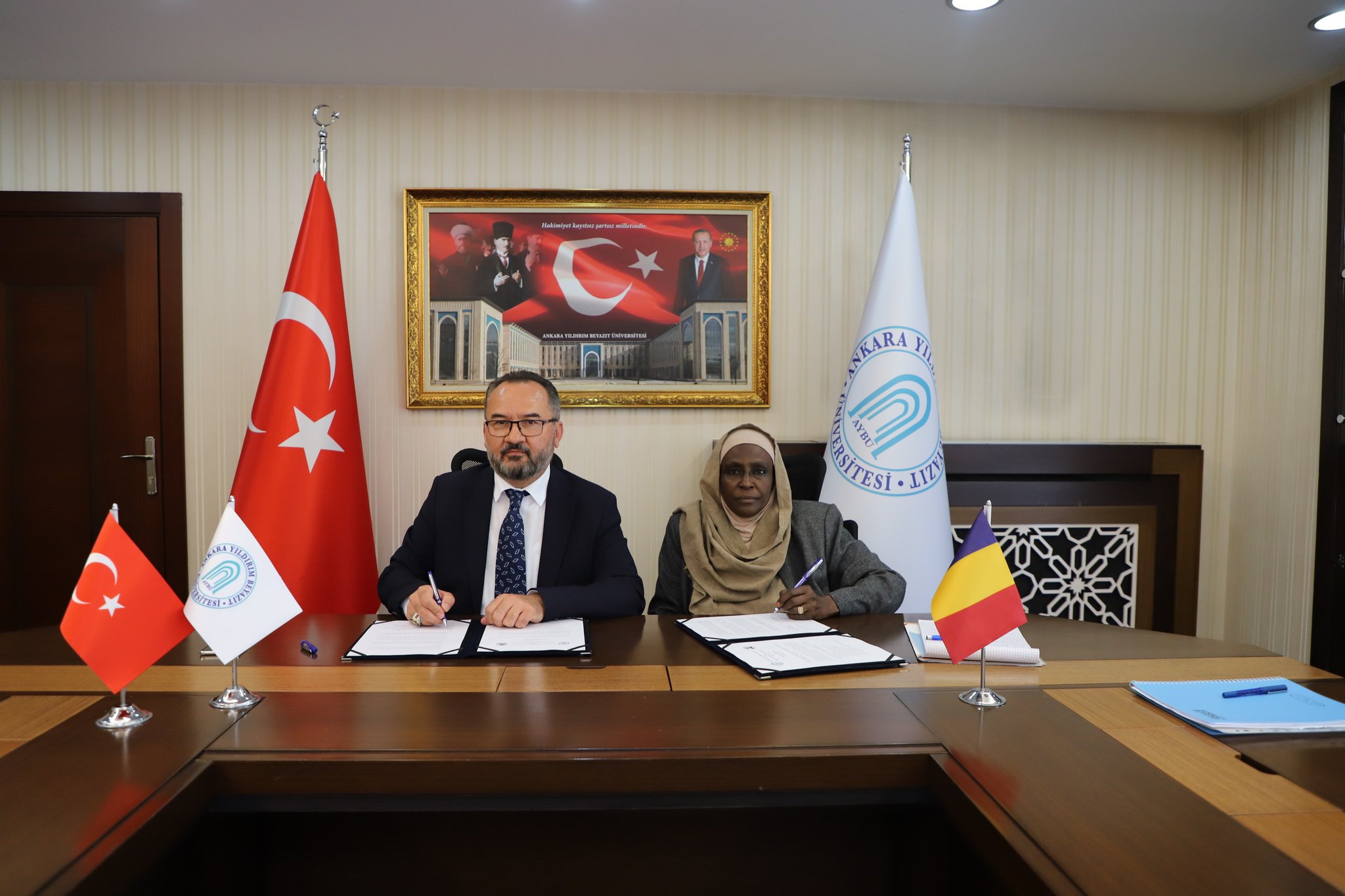 Üniversitemiz ile Çad Melik Faysal Üniversitesi Arasında İş Birliği Protokolü İmzalandı