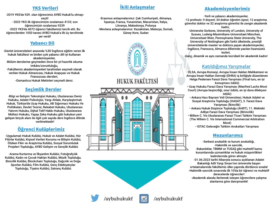 Neden AYBÜ Hukuk'u tercih etmelisiniz?