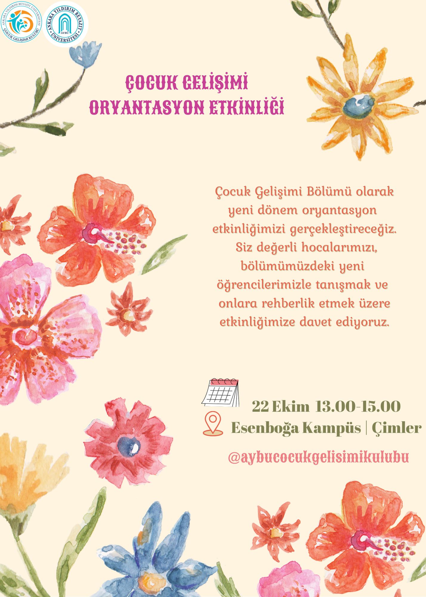 Bölümümüz öğrencileri ile oryantasyon ve tanışma etkinliği düzenledik!