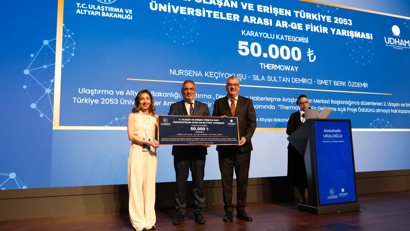 Our Students Won an Award in the "Accessible and Connected Turkey 2053 Inter-University R&D Competition" 
