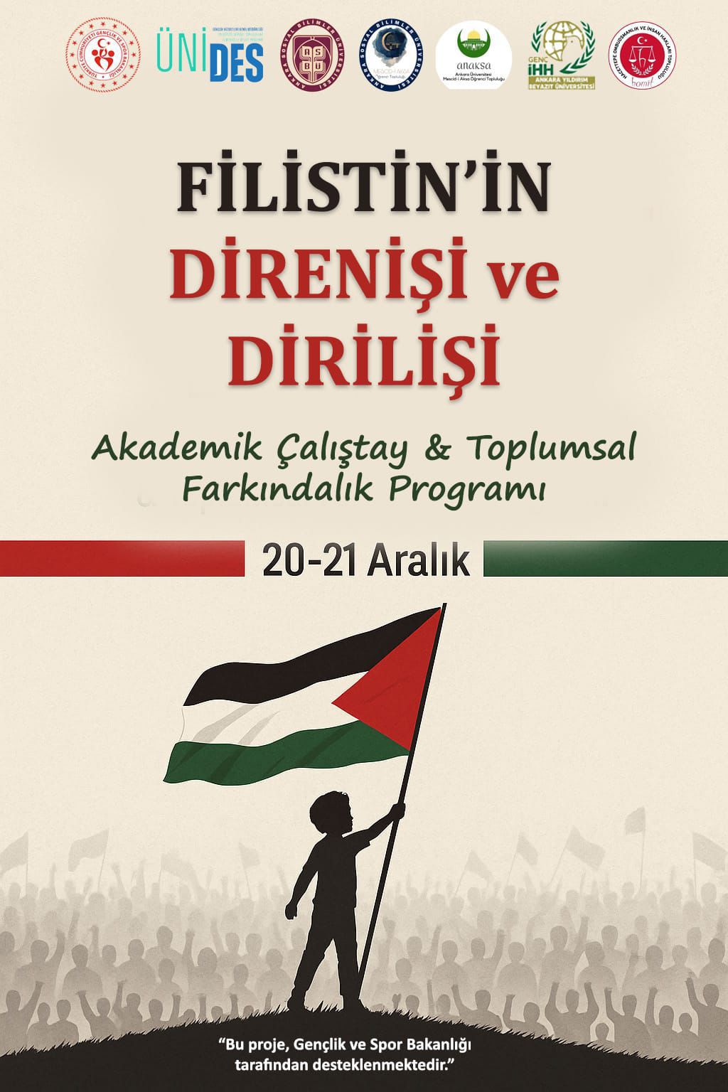 Kulüplerimizden Aybü İHH'nın yürütücüleri arasında yer aldığı, Filistin'in Direnişi ve Dirilişi Akademik Çalıştay ve Toplumsal Farkındalık Programı başlıyor!
