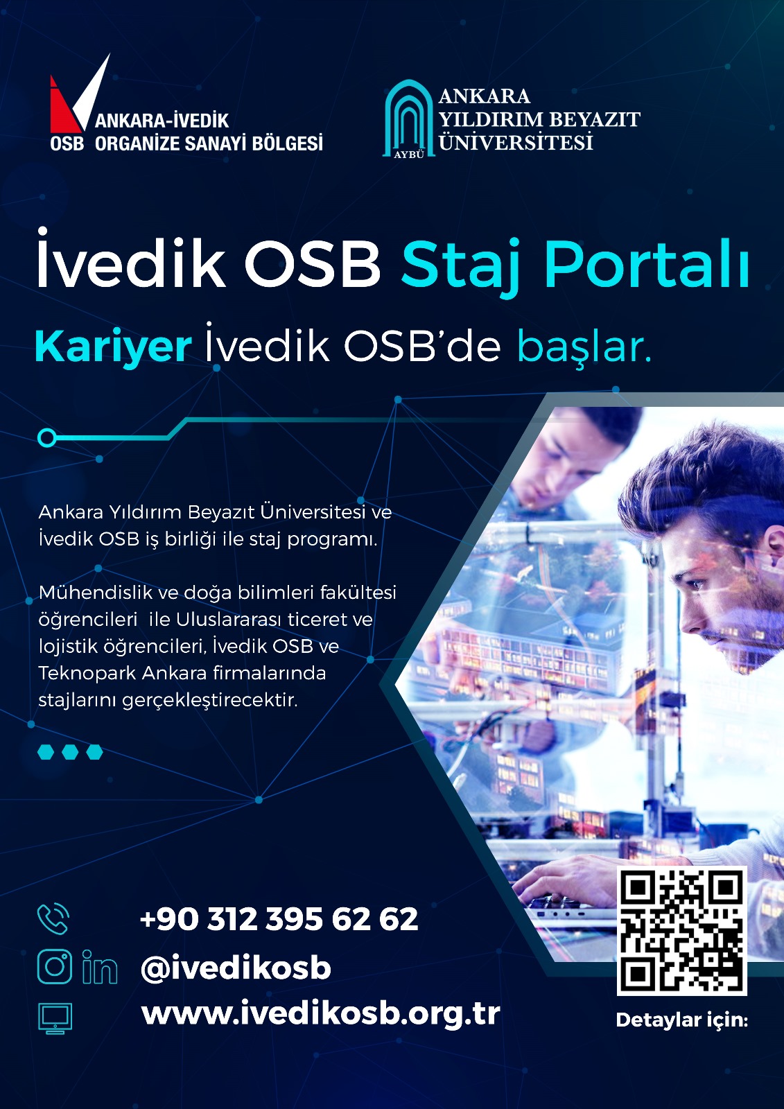 Üniversitemiz ve İvedik OSB İş Birliğiyle Staj Programı Gerçekleştirecek