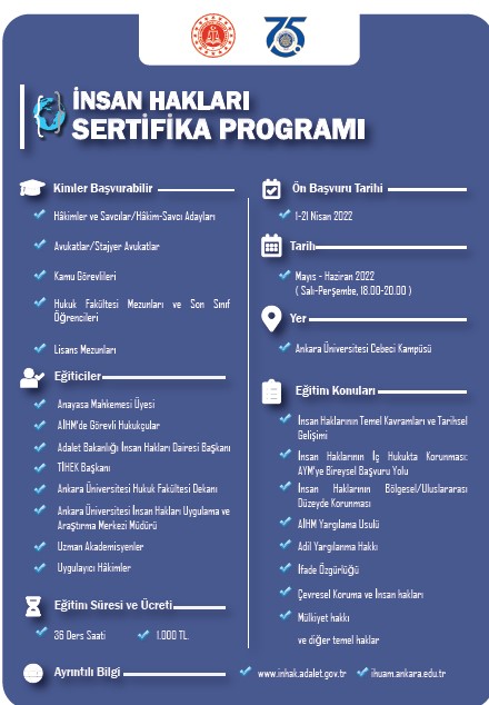 İNSAN HAKLARI SERTİFİKA PROGRAMI HK.