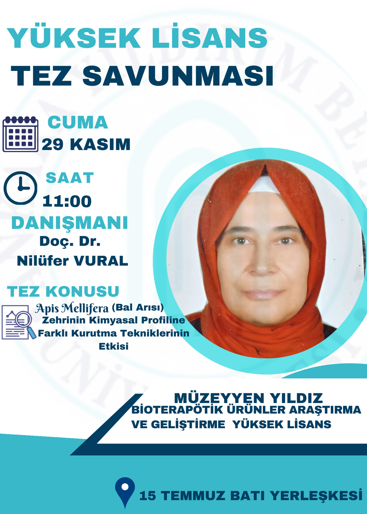 YÜKSEK LİSANS TEZ SAVUNMASI