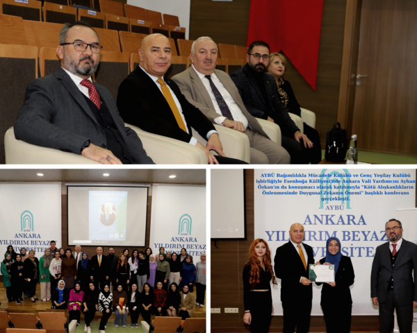 AYBÜ Bağımlılıkla Mücadele Kulübü ve Genç Yeşilay Kulübü İşbirliğiyle Konferans Gerçekleşti