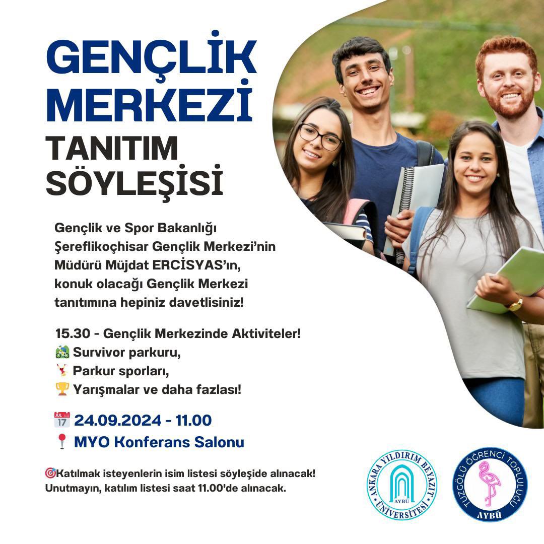 Şereflikoçhisar Gençlik Merkezi Tanıtım Söyleşisi