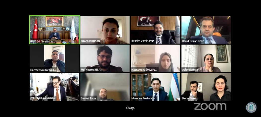 Üniversitemiz ile Taşkent Devlet Hukuk Üniversitesi Tarafından Siber Güvenlikte Güncel Sorunlar Çevrimiçi Paneli Gerçekleştirildi