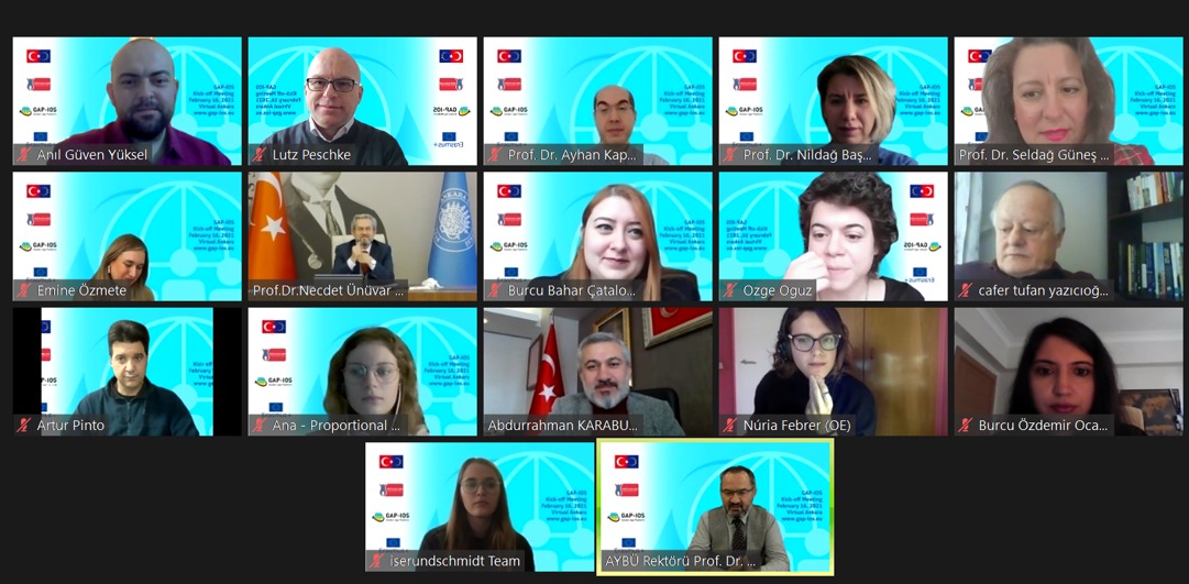 AYBÜ’nün Koordinatörlüğünde olan ve AB Tarafından Hibelendirilen GAP-IOS Projesinin Açılış Toplantısı Gerçekleşti