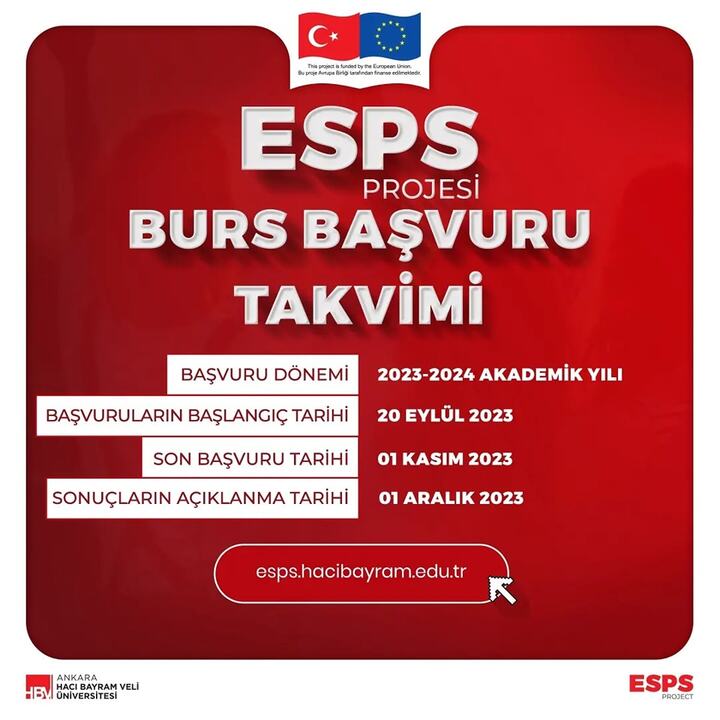 ESPS Projesi AB Burs Başvuruları Başladı.