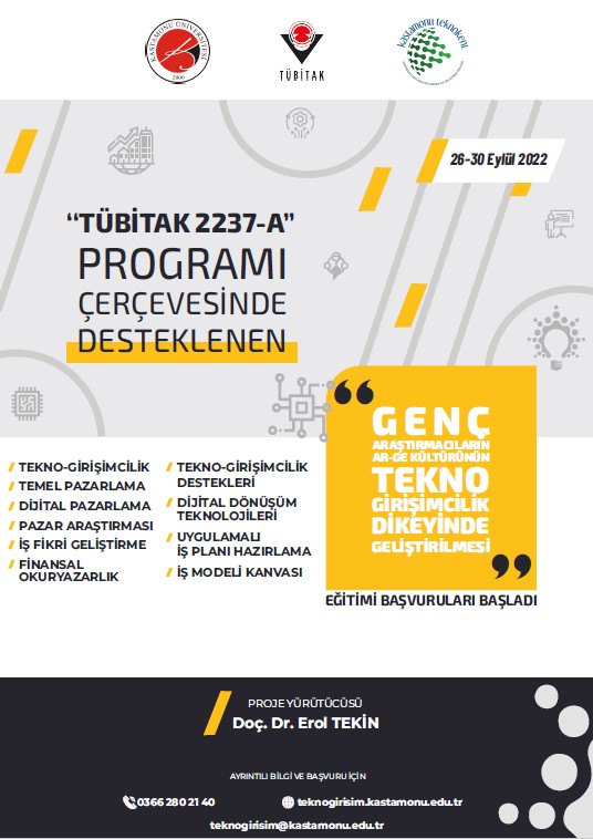 TÜBİTAK 2237-A BİLİMSEL EĞİTİM ETKİNLİKLERİ DESTEĞİ