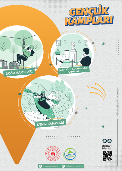 Gençlik ve Spor Bakanlığı Ulusal Yaz Dönemi Gençlik Kampları Başvuruları 15 Mayıs-16 Haziran 2023 Tarihleri Arasında Başlıyor.