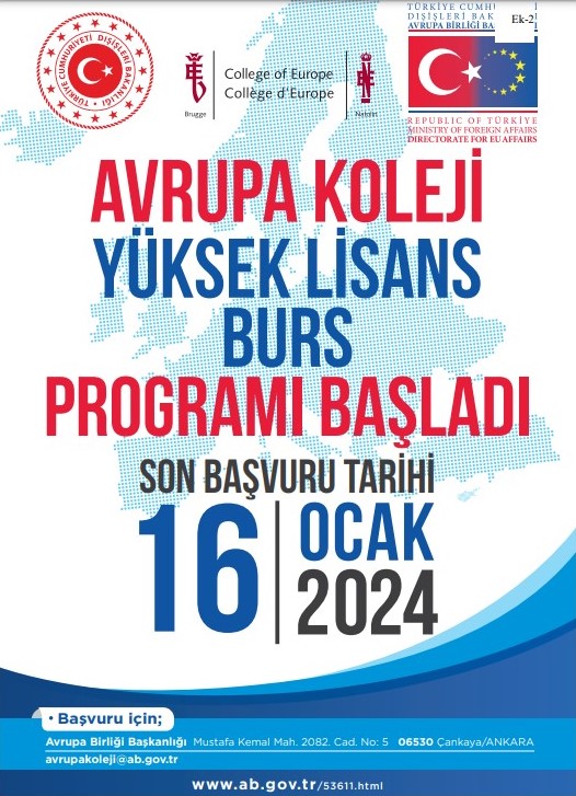 2024-2025 Akademik Yılı Avrupa Koleji Yüksek Lisans Burs Programı Başvuruları Başlamıştır.