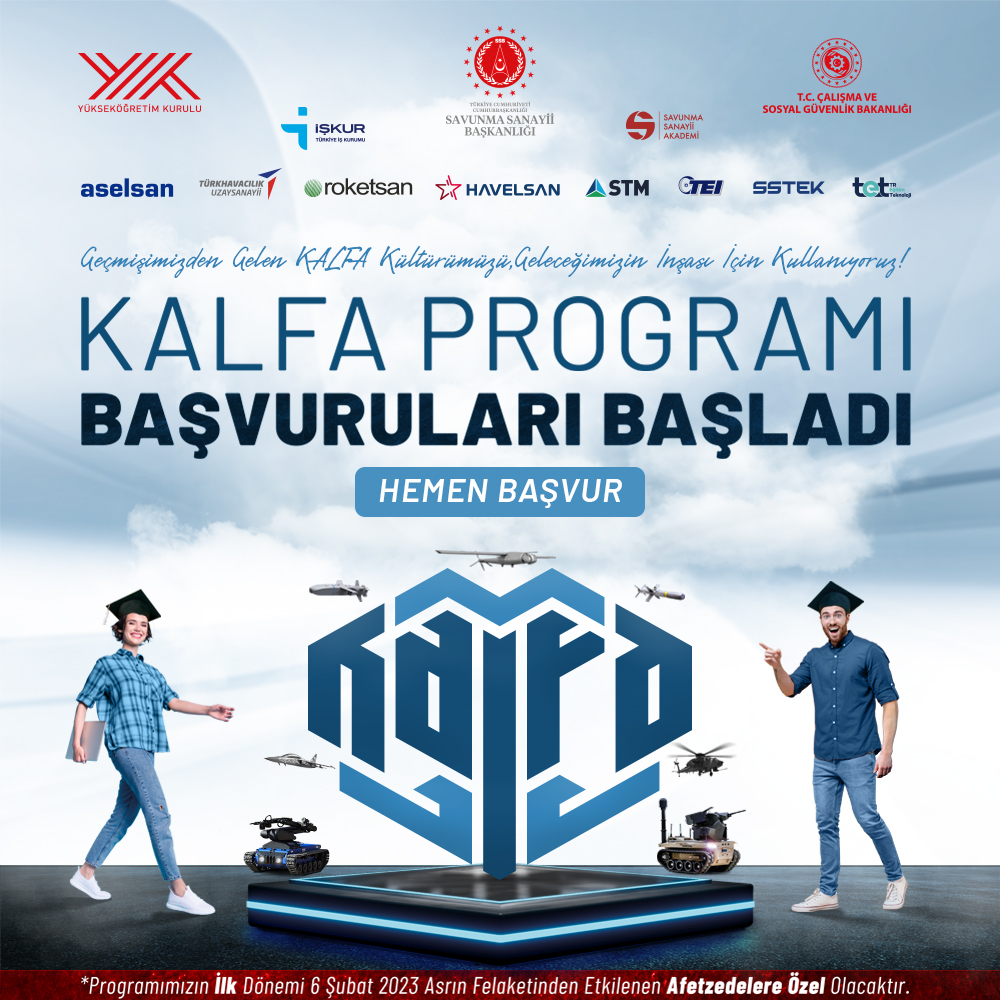 Cumhurbaşkanlığı Savunma Sanayii Başkanlığı (SSB) Kalfa Programı Başvuruları Başladı.