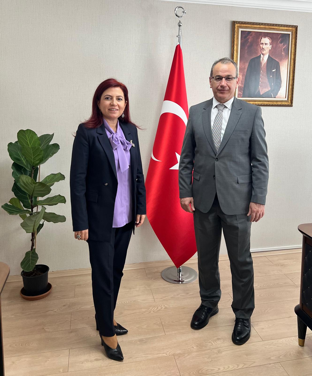 Our Dean Prof. Dr. Neslihan KARATAŞ DURMUŞ visited Emir Hasan ARSLANTAŞ, General Director of Legal Services of the Ministry of National Education