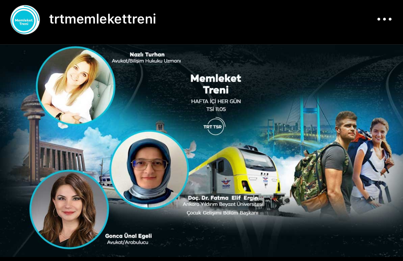 Bölüm Başkanımız Doç. Dr. Fatma Elif Ergin Memleket Treni adlı programa katılmıştır.