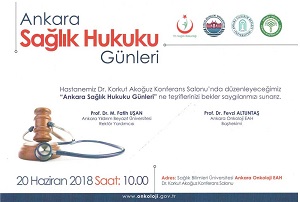 Üniversitemiz İşbirliğinde Ankara Sağlık Hukuku Günleri Düzenlenecek