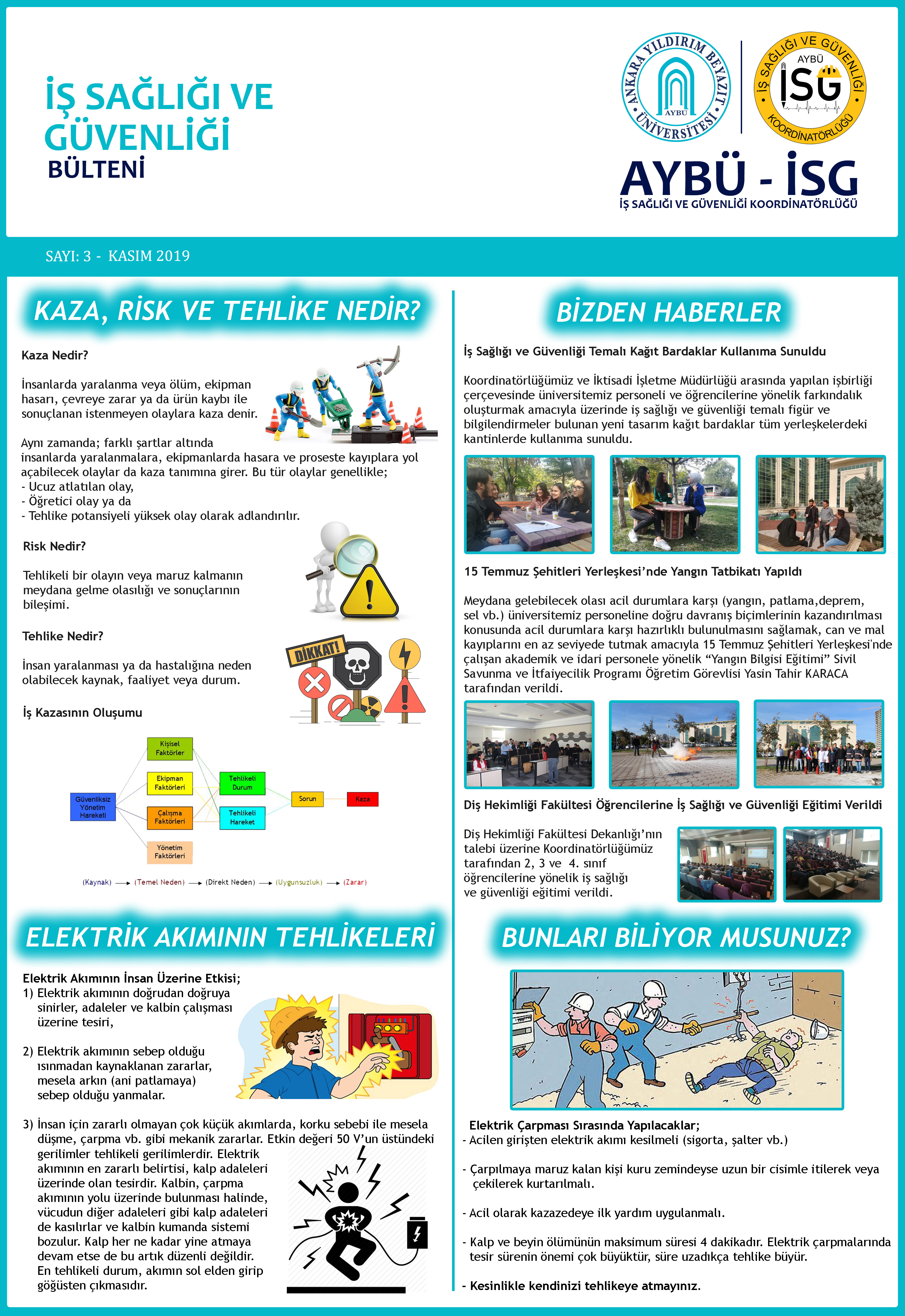 AYBÜ - İSG BÜLTENİ 3. Sayısı Çıktı