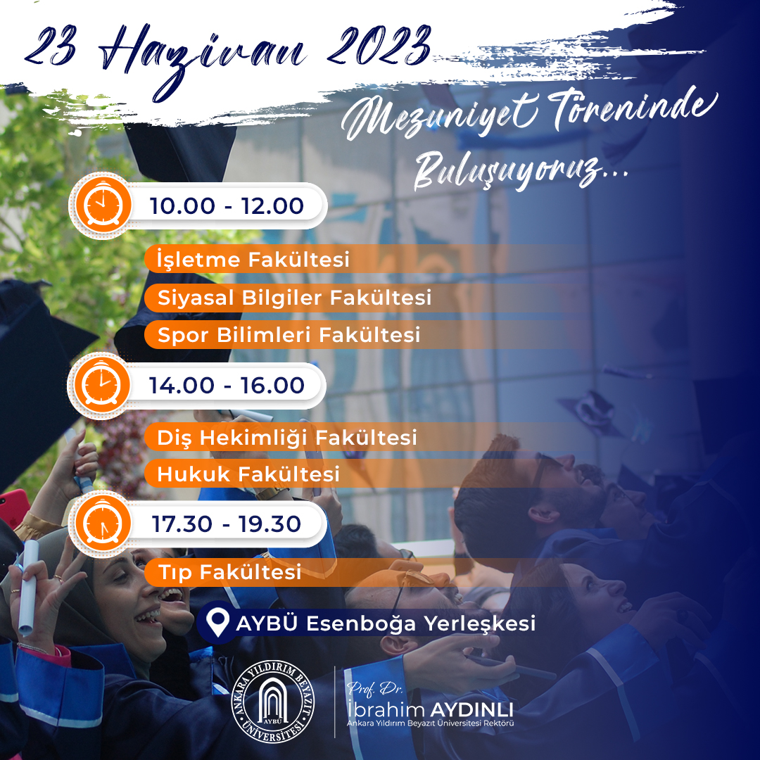 2023 Mezuniyet Töreninde Buluşuyoruz