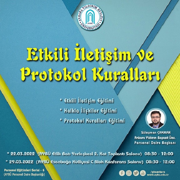 Üniversitemiz Personeline Yönelik Hizmet İçi Eğitimlere Bir Yenisi Daha Eklendi
