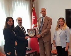 Öğrenci İşleri Daire Başkanlığımızdan Tunus Büyükelçiliğine Ziyaret