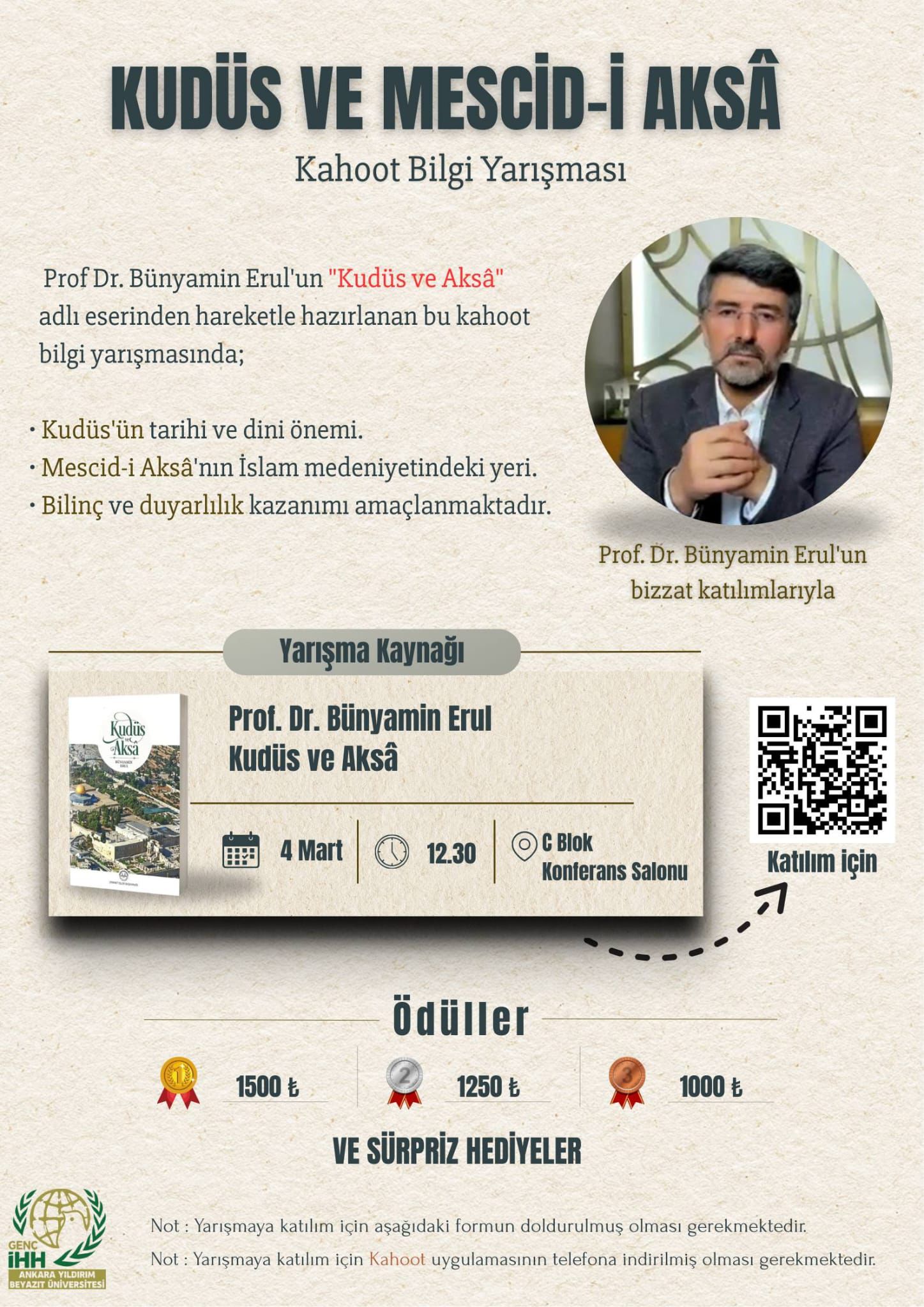 KUDÜS VE MESCİD-Î AKSÂ: BİLGİ YARIŞMASI 