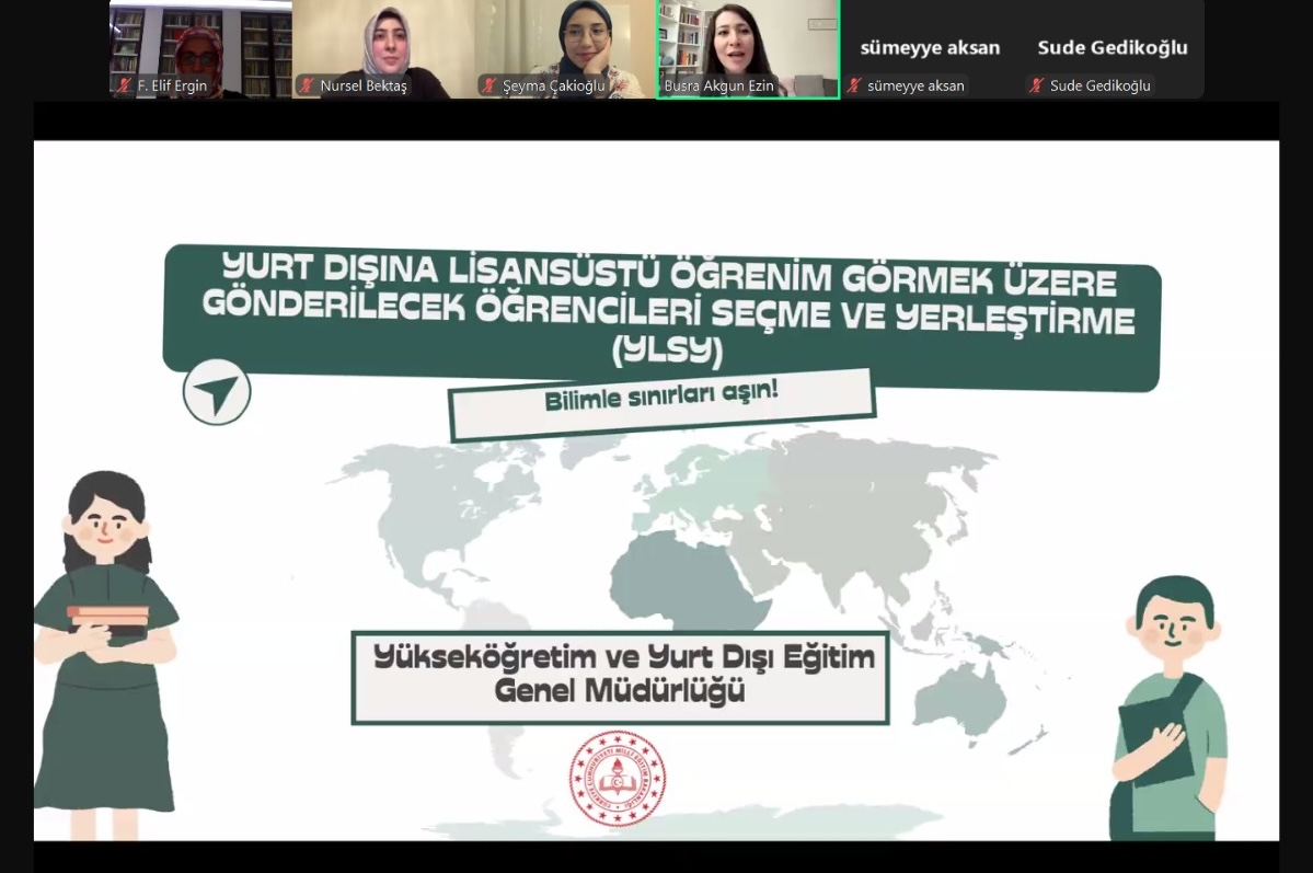 "Yurt İçi ve Yurt Dışı Lisansüstü Eğitim" Başlıklı Webinar Düzenlenmiştir. 
