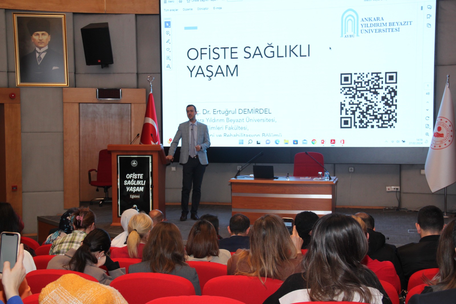 İçişleri Bakanlığı Eğitim Dairesi Başkanlığı Tarafından Düzenlenen "Ofiste Sağlıklı Yaşam" Eğitimi Gerçekleşti