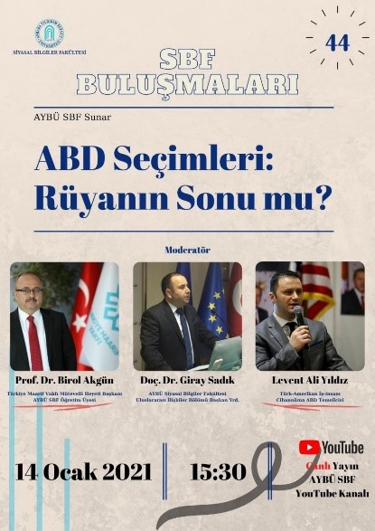 SBF Meetings 44 US Election: The End of the Dream? Our Program Has Been Held.