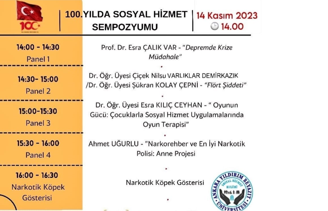 AYBÜ Sosyal Hizmet Kulübü tarafından "100. Yılda Sosyal Hizmet Sempozyumu" Düzenlenmiştir