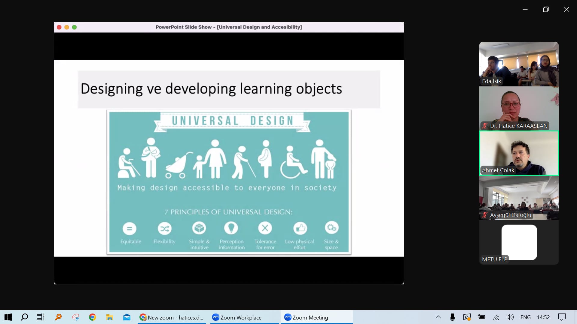 AYBU LTC & SFL Instructors Talked About Instructional Design Principles at METU FLE Course!
