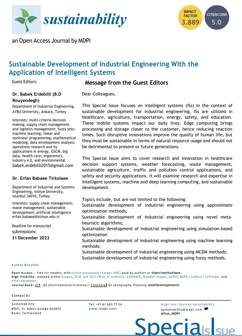 Sustainability Journal Dergisi