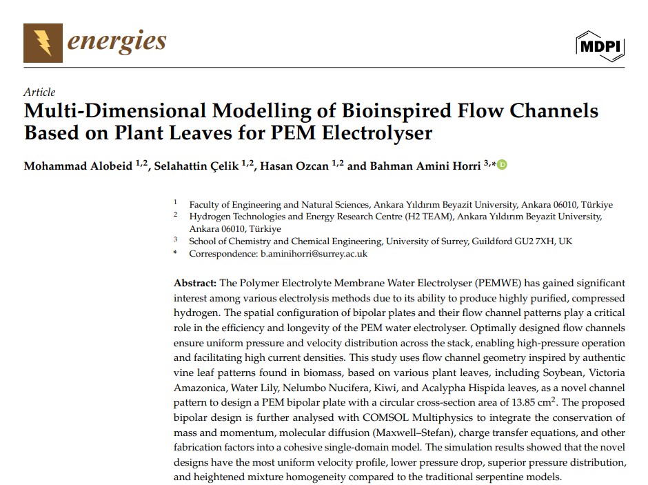 Prof. Dr. Selahattin Çelik ve Öğrencisi Mohammed Alobeid'in Yayın Çalışması: 'Multi-Dimensional Modelling' Makalesi “Energies” Dergisinde Yayınlandı.
