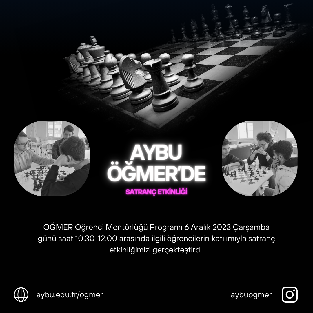 Öğmer'de Satranç Etkinliği