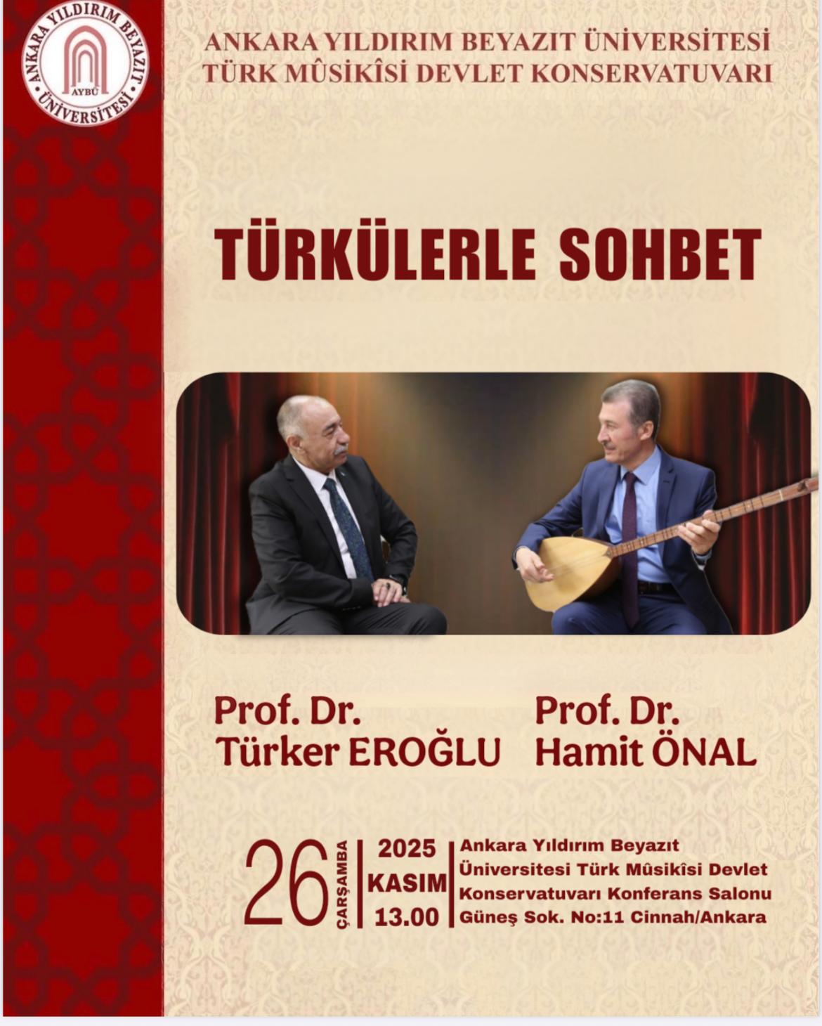 Our Conservatory will organise a programme entitled ‘Conversations with Folk Songs’ on 26 November 2025.