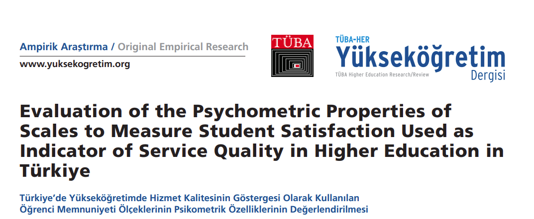 The article in which the Quality Board was the author was accepted in TÜBA-HER Higher Education Magazine