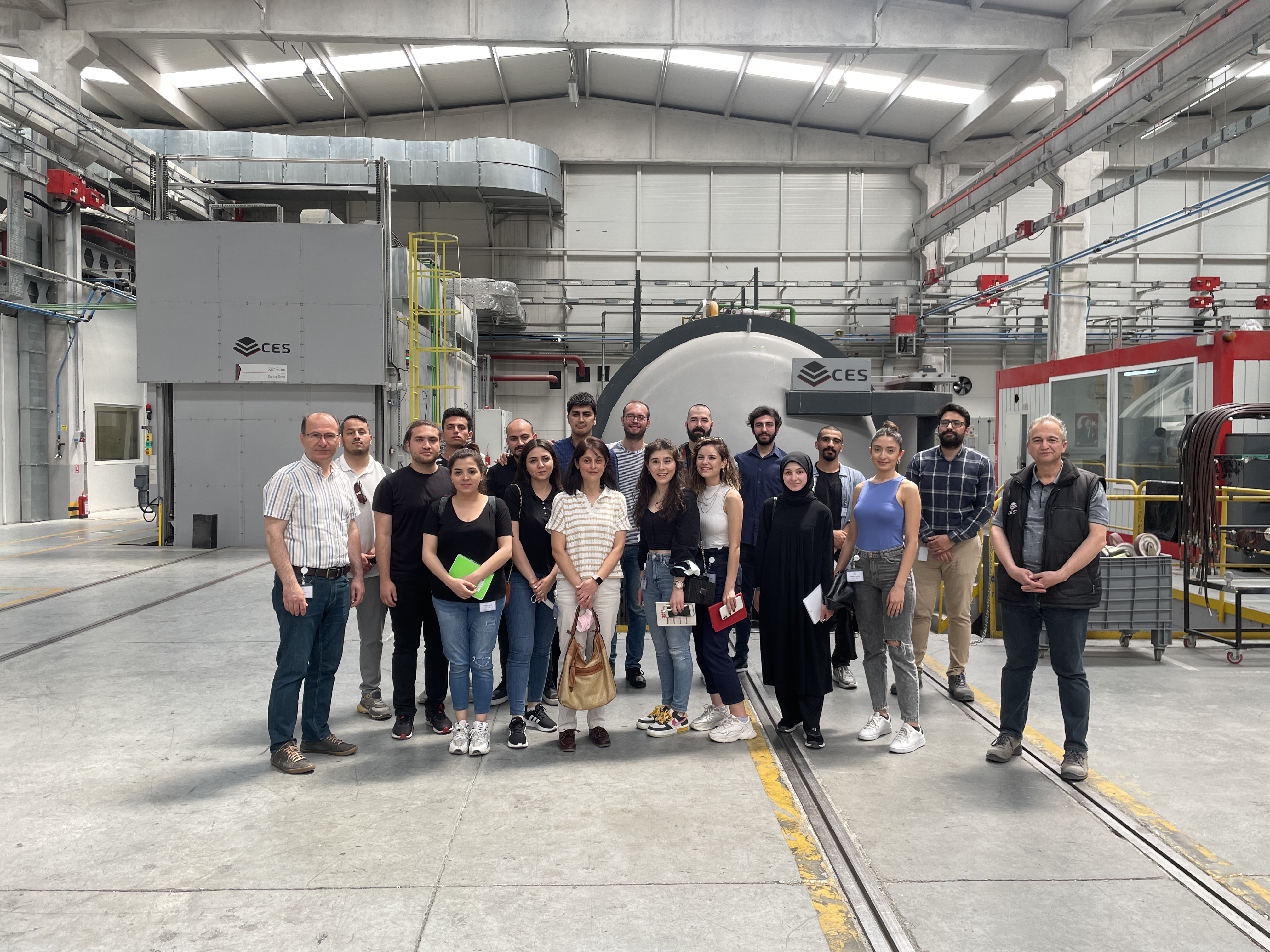 AYBÜ Metalurji ve Malzeme Mühendisliği'nden CES İleri Kompozit ve Savunma Teknolojileri Firması'na teknik gezi