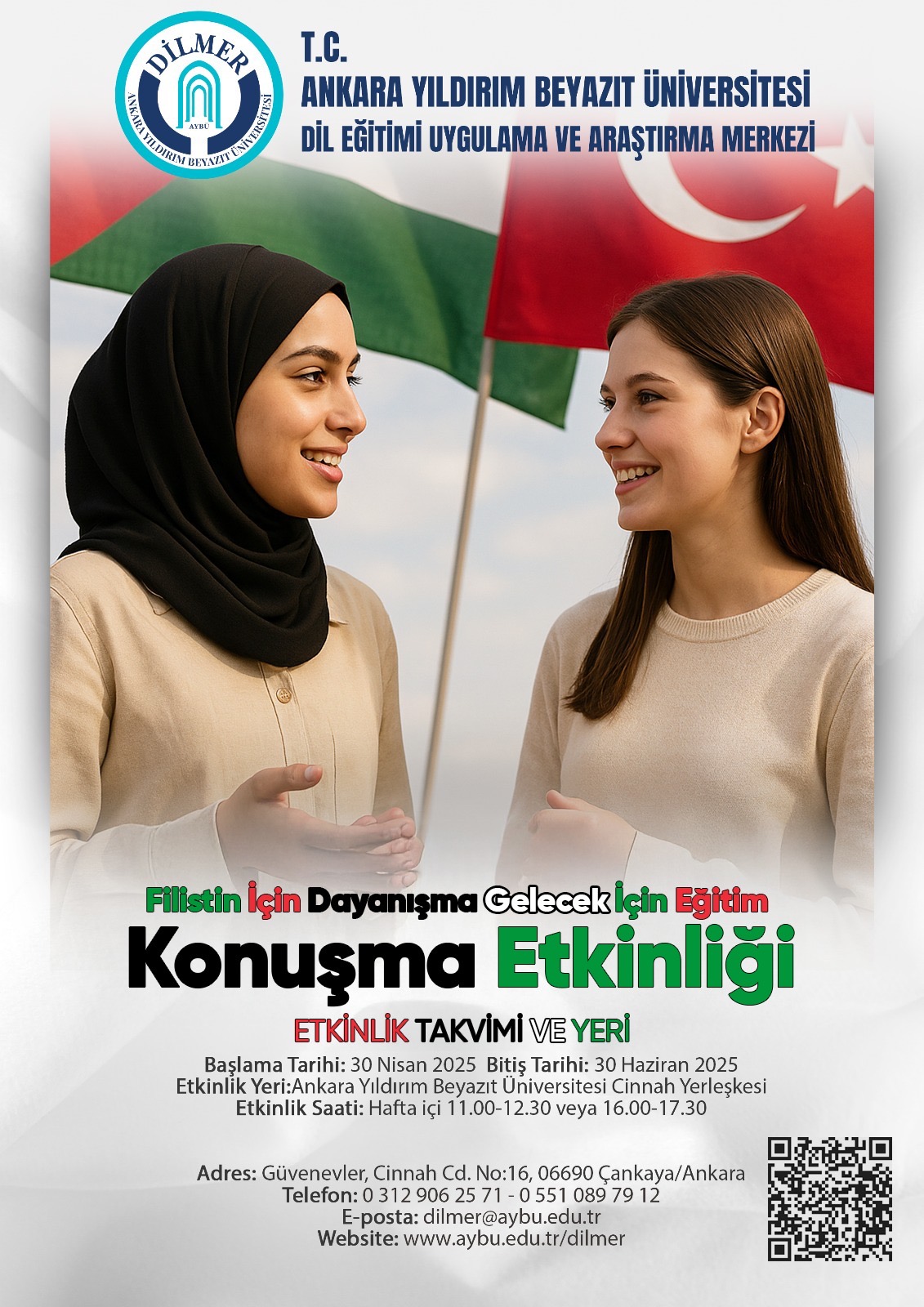 Filistin için dayanışma gelecek için eğitim projesine dil ve konuşma terapisi bölümünden Doç. Dr. Bünyamin ÇILDIR ve Doç. Dr. Nilay KAYHAN katılım sağlamıştır.