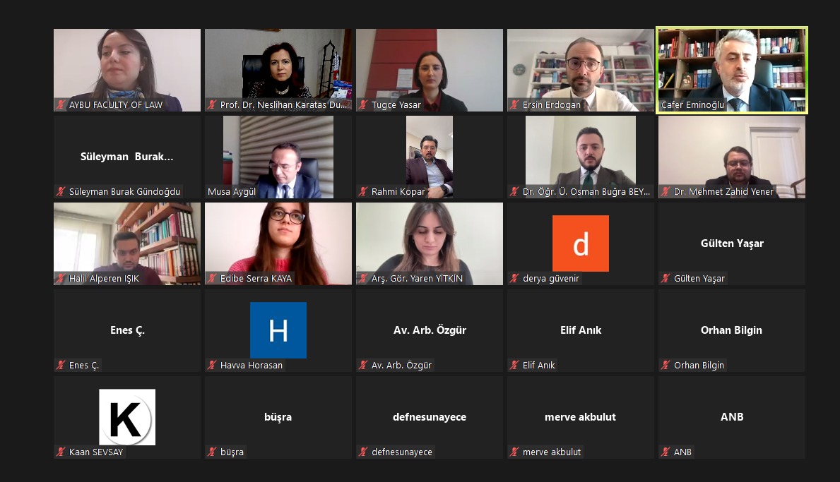 “Şirketler Hukuku ve Tahkim” Başlıklı Webinar Düzenlendi.