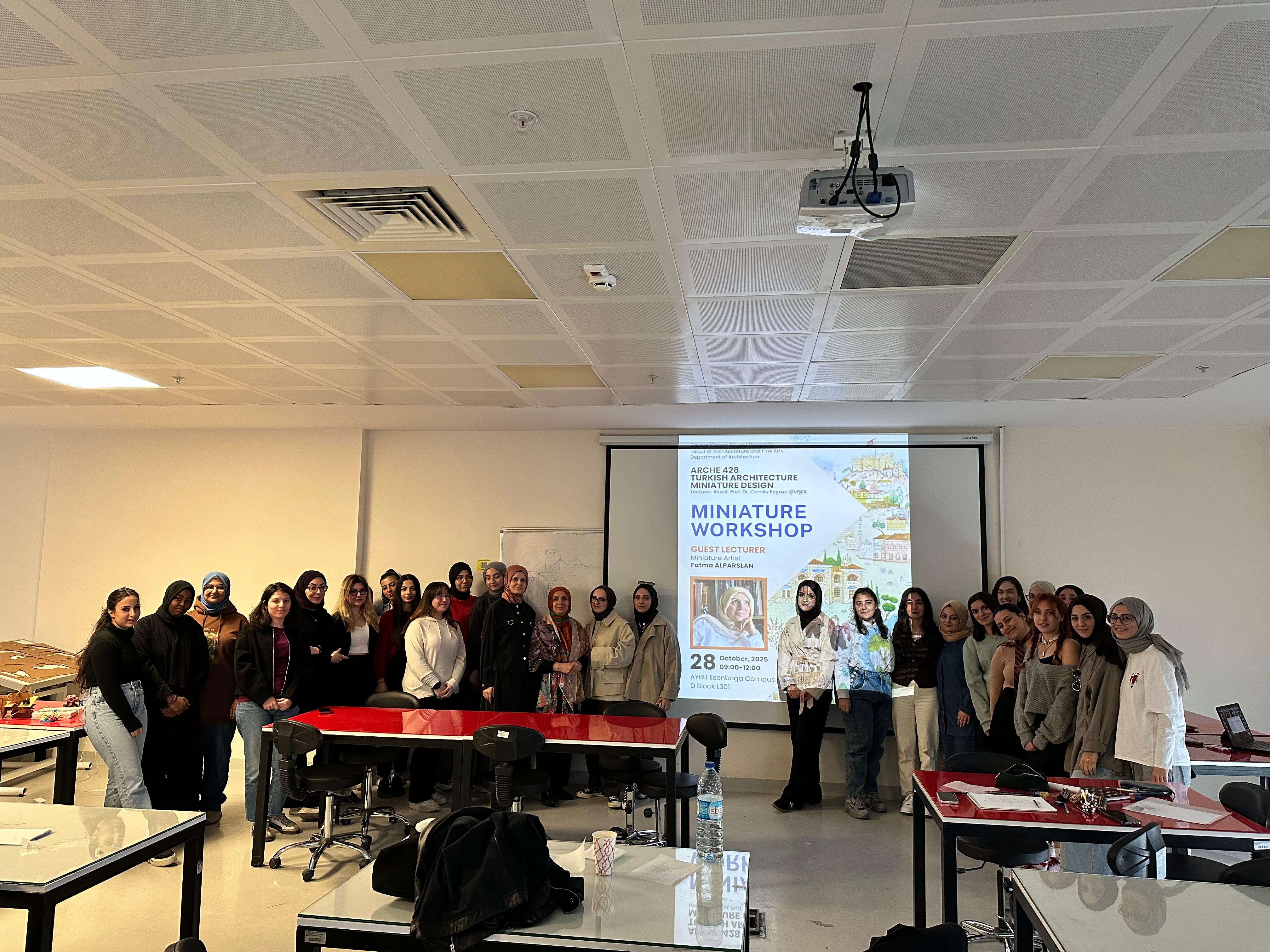 Miniature Workshop at AYBU – Celebrating Turkish Art and Architecture