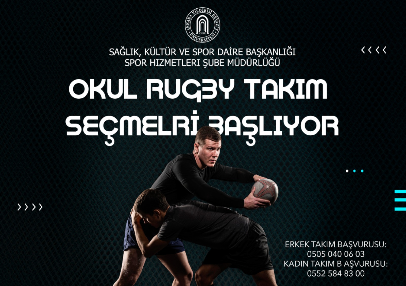 OKUL RUGBY TAKIM SEÇMELRİ BAŞLIYOR
