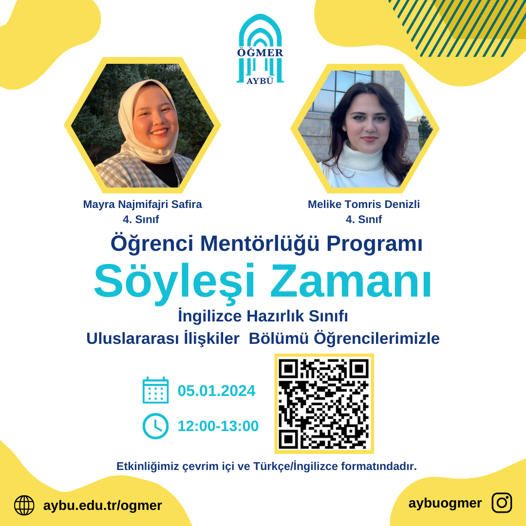 Uluslar Arası İlişkiler Bölümü Öğrencilerimizle Söyleşi Zamanı