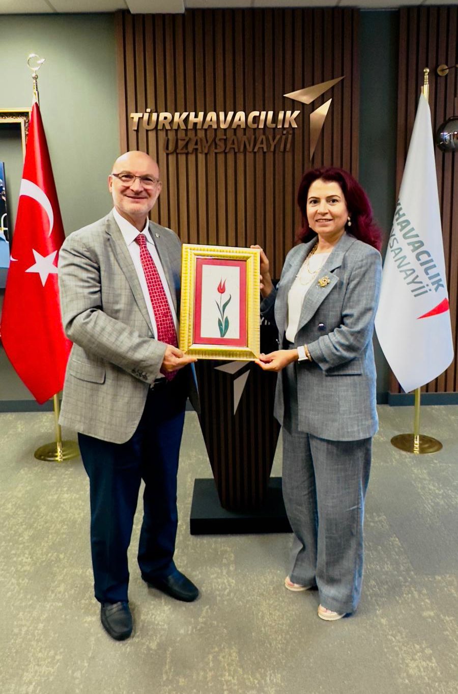 Our Dean Prof. Dr. Neslihan KARATAŞ DURMUŞ visited TAI Chairman Ömer Cihad VARDAN