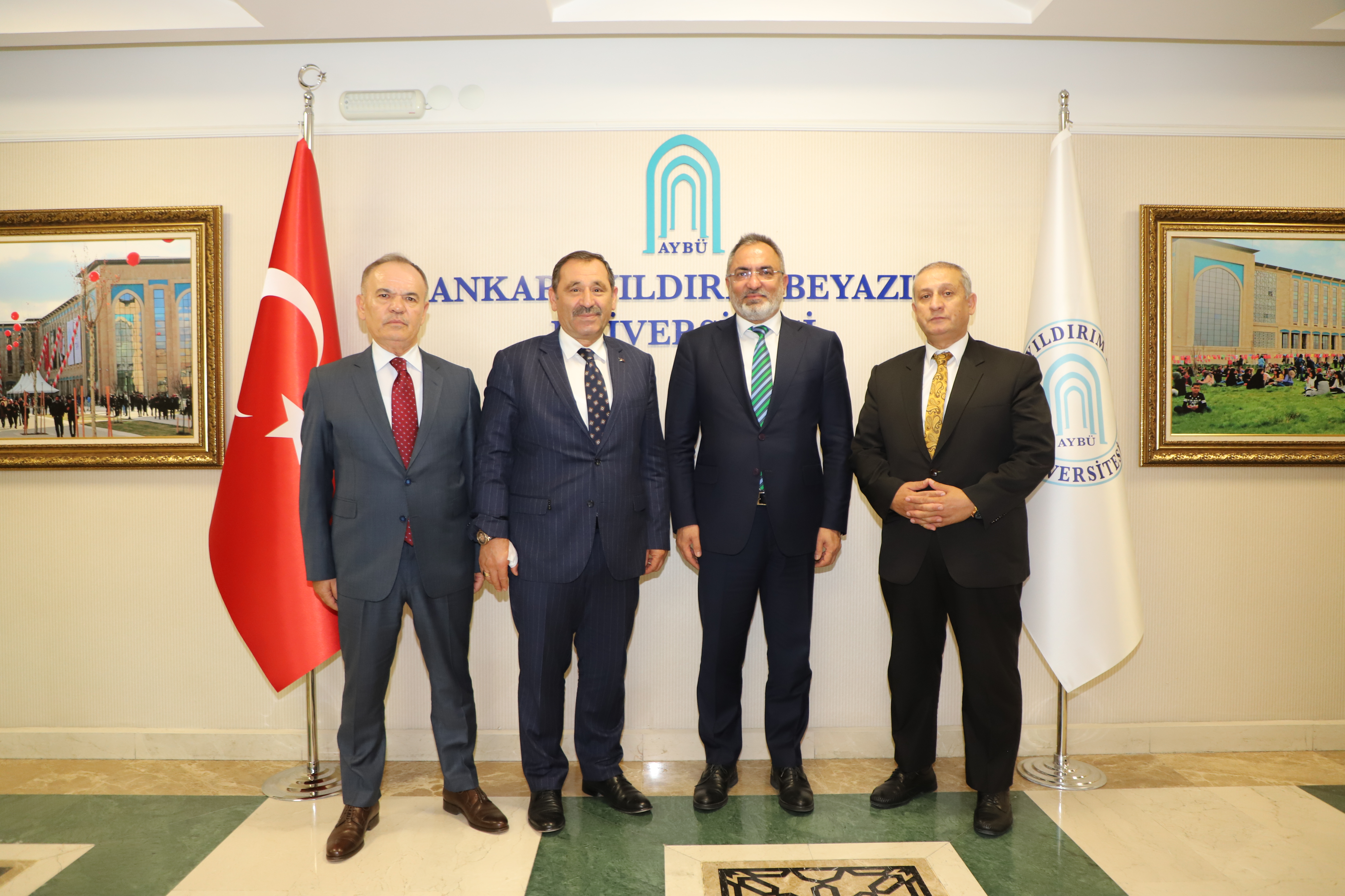 Etimesgut Belediyesi ve ULİSAM'dan Rektörümüze Ziyaret