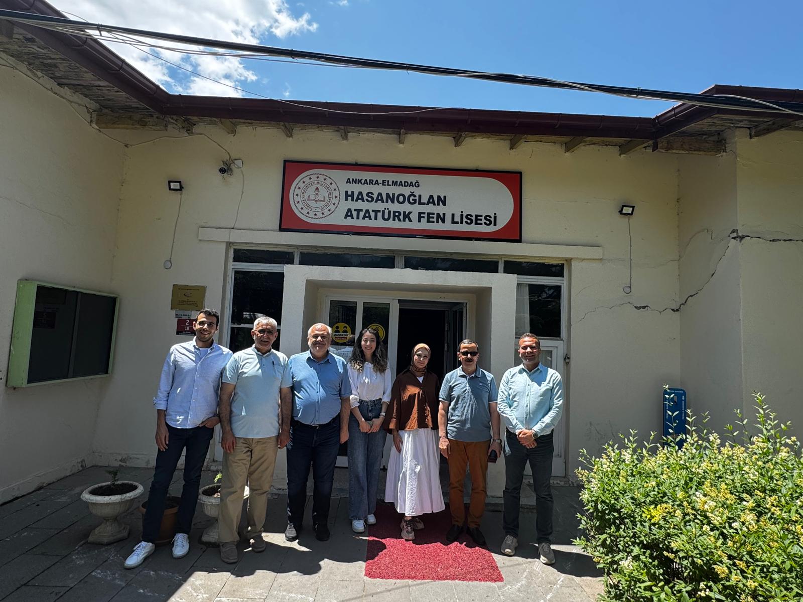 Dekanımız ve Ekibi Hasanoğlan Atatürk Fen Lisesi’ni Ziyaret Etti