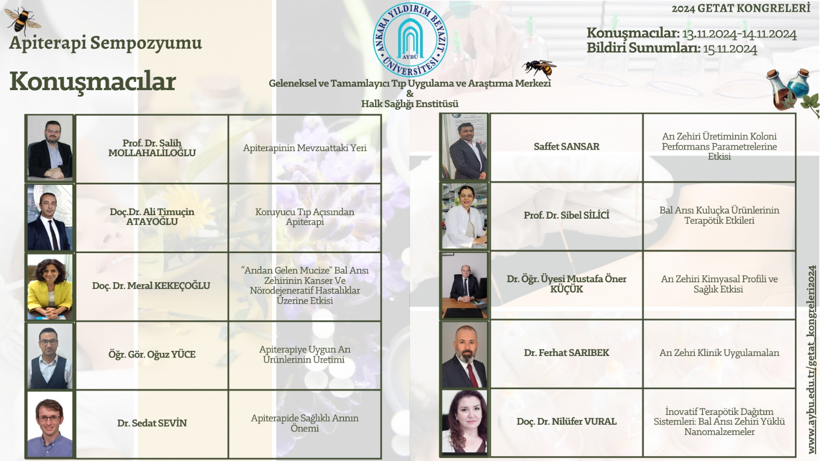 APİTERAPİ SEMPOZYUMU