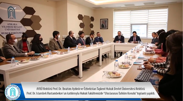 A Meeting on International Arbitration has been held in Our Faculty with the Guests from Uzbekistan Tashkent State University, Faculty of Law