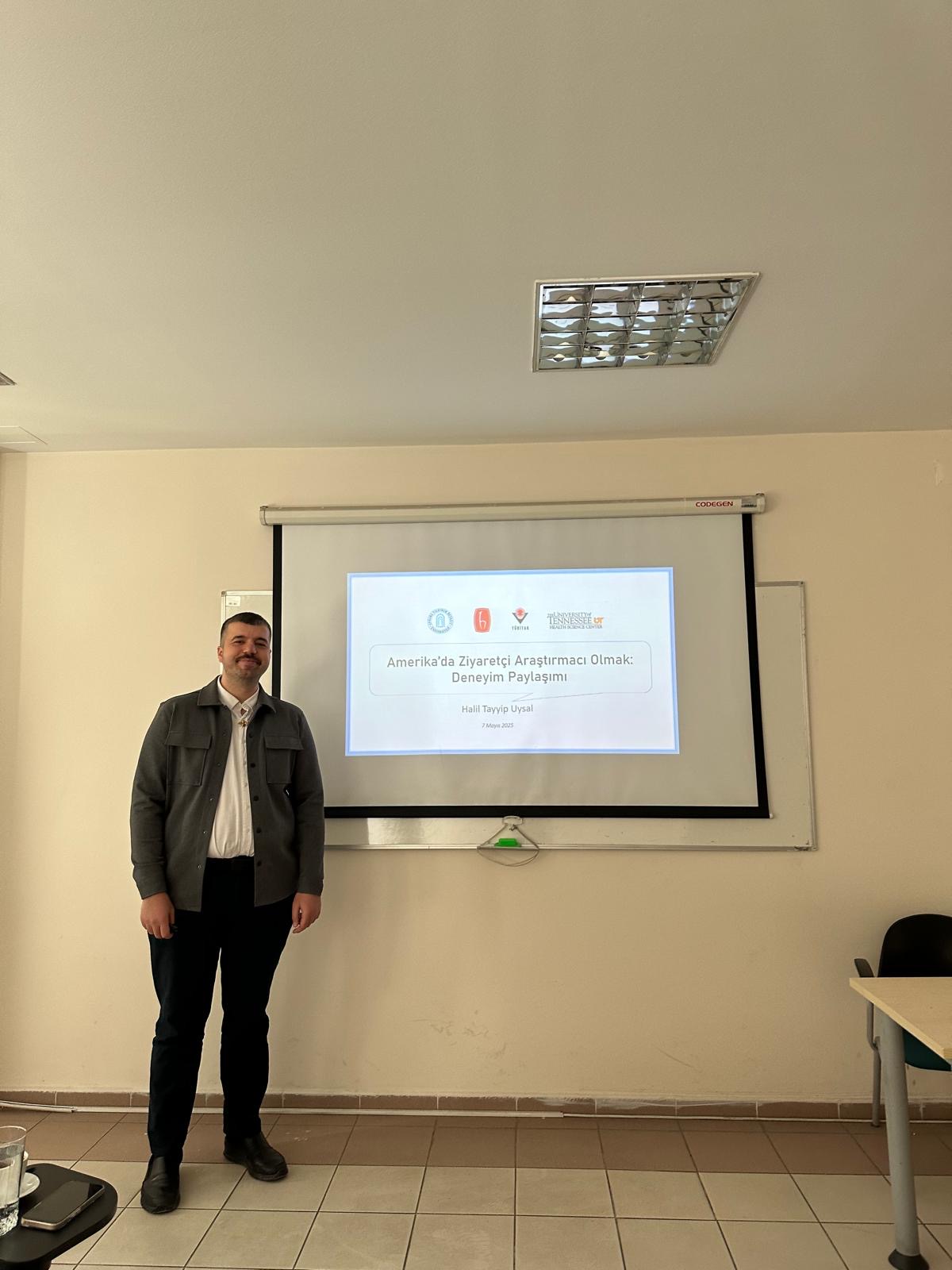 Dr. Uysal Hacettepe Üniversitesi'nde "Amerika'da Ziyaretçi Araştırmacı Olmak: Deneyim Paylaşımı" başlıklı sunum yapmıştır.